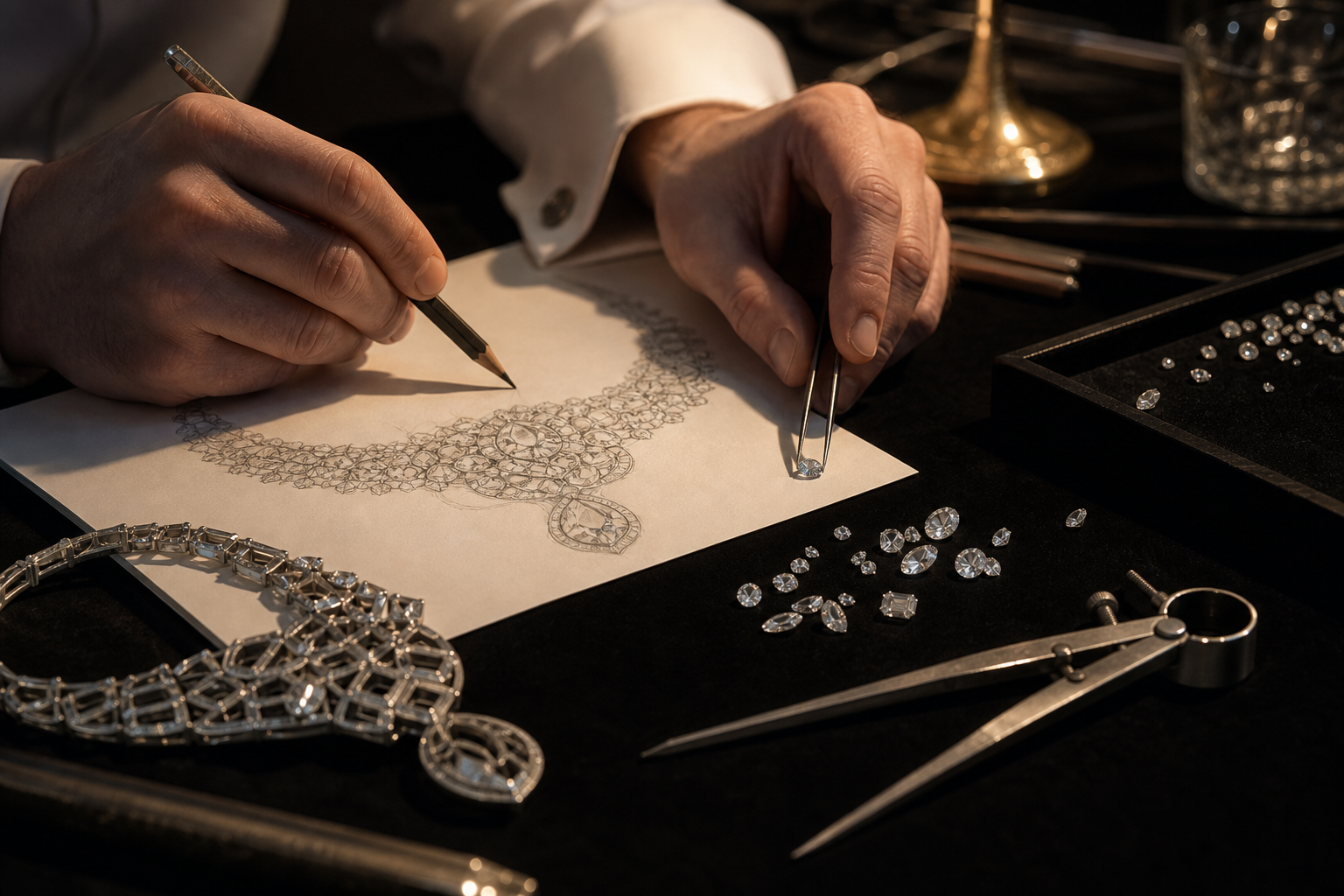 Hand-designed Héritage gold signet ring